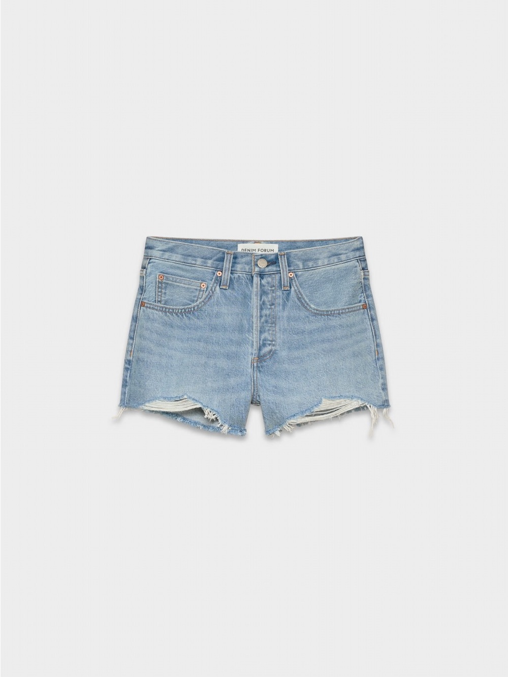 Denim Forum The ‘90s Vintage Hi-Rise Cut-Off Denim Shorts